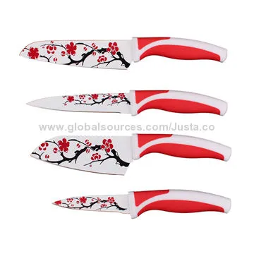 Kitchen knife sets, special tree blade santoku pattern