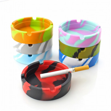 Custom Logo Portable Heat Resistant Silicone Cigar Ashtray