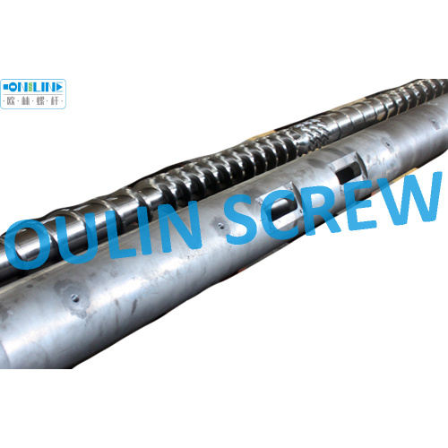 Two Exhaust Vent Design Screw and Barrel for Plastic Recycling Machine