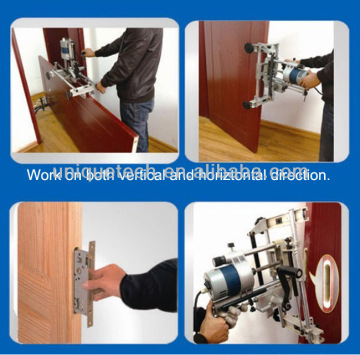 Portable wooden door lock drilling machine