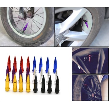 Lightweight automotive color modified tire valve cap