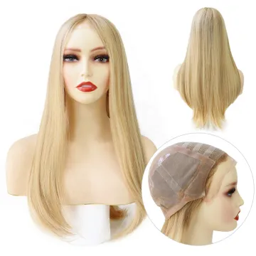Anti-Slip Chinese Virgin Remy Human Hair Balayage Blonde Wig with Silicon Cap for Women