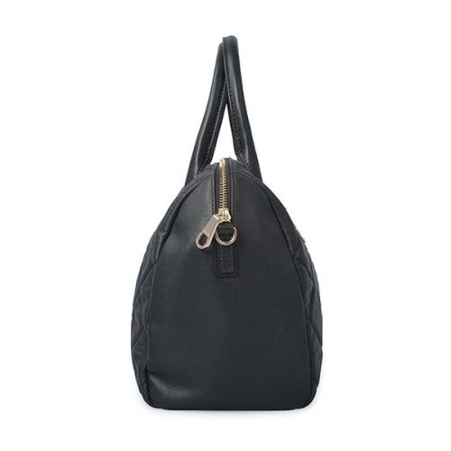 Kuilted Women&#39;s Tote Bag Schwarze gesteppte Nappa-Taschen