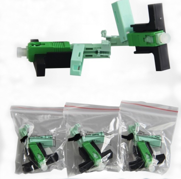 SC UPC Hot Melt T Type Fiber Optic Fast Connector for FTTH