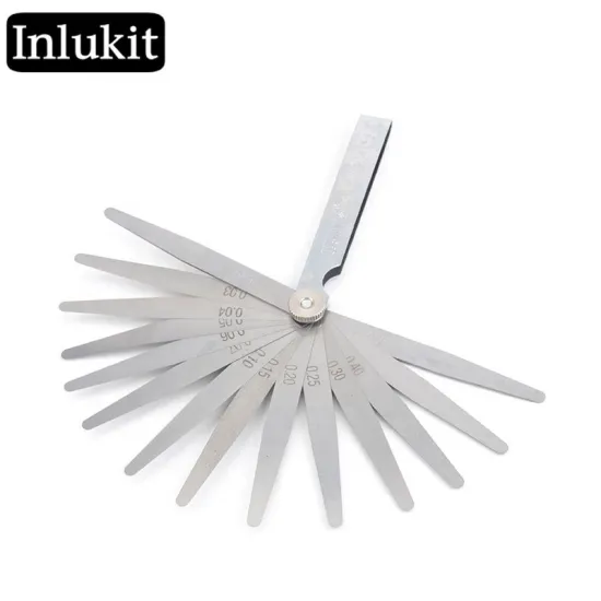 150mm 14-Piece Stainless Steel Industrial Metric Feeler Gauge Set