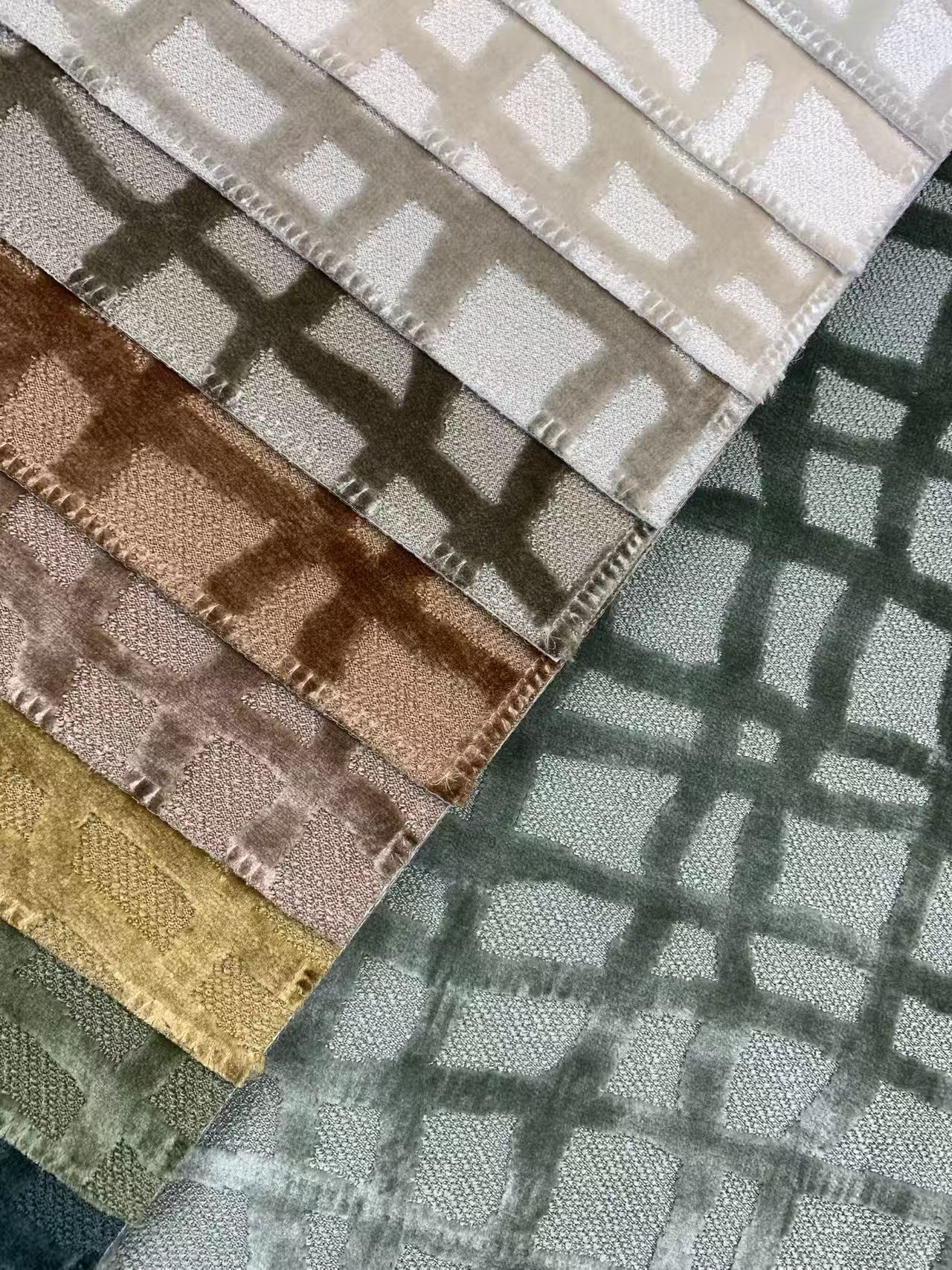 Cut Pile Velvet Upholstery Fabric