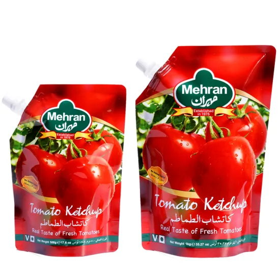 Aluminum Foil Bags Ketchup Spout Pouch
