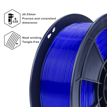 Premium Transparent PLA 3D Printer Filament