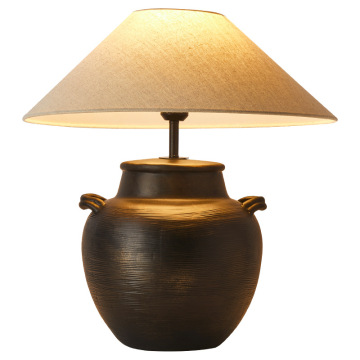 Lampada da scrivania in ceramica a led nordica con morsetto per lo studio e il ristorante in hotel