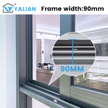 Aluminum Alloy Sliding Glass Window Outdoor Customizable