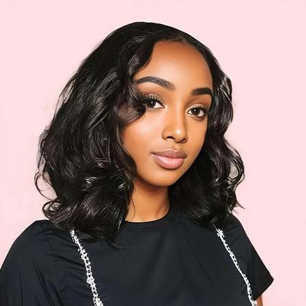 Natural Hairline Synthetic Full Wig Soft Fiber Women Fashion Full Head Wig
