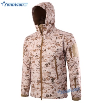 Outdoor Tactical Softshell Jacket with Hood