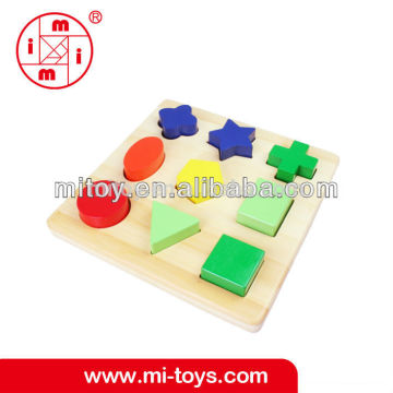Wooden shaped blocks educational toy