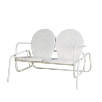 Metal Patterns Garden Double Lovers Rocking Chair