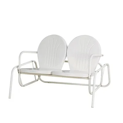 Metal Patterns Garden Double Lovers Rocking Chair