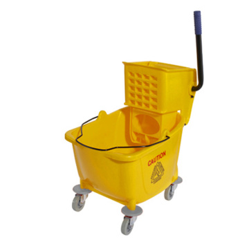 Double Hand Commercial Mop Bucket with Roller Wringer