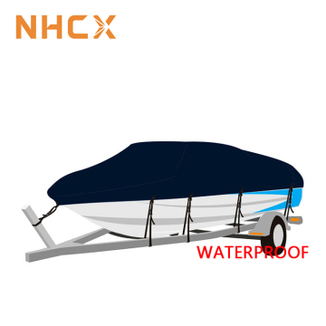 NHCX Waterproof 600D Canvas Boat Cover with UV Protection and Customizable Size