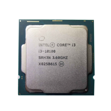 इंटेल कोर I3-10100 डेस्कटॉप प्रोसेसर: 6MB कैश, क्वाड-कोर, 3.6GHz तक, LGA1200 सॉकेट
