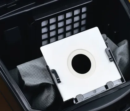 matte black led display vacuum cleaner