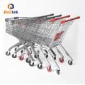 Trolley de compras de alambre de supermercados de estilo europeo