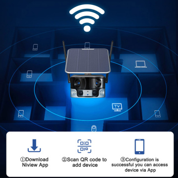 Telecamera di sicurezza all&#39;aperto 180 awide Angel 4K Solar Camera