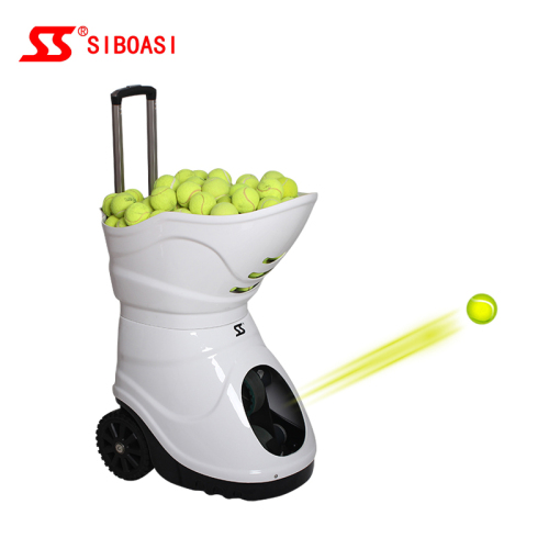 Máquina de pelota de pelota de tenis.