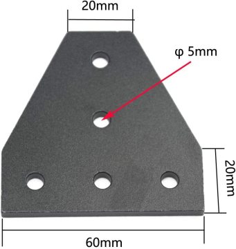 Black T-Shaped Corner Bracket: The Ultimate Solution for Outdoor Joint Board and Plate Connection