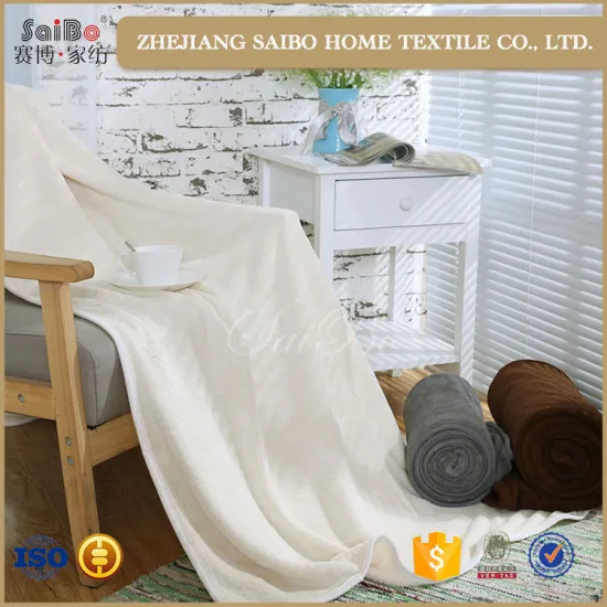 King Size Knitted 100% Ply Blanket Micro Coral Fleece