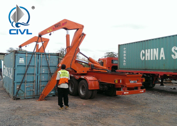 Wireless Remote Control 20ft Side Lifter Hydraulic Crane