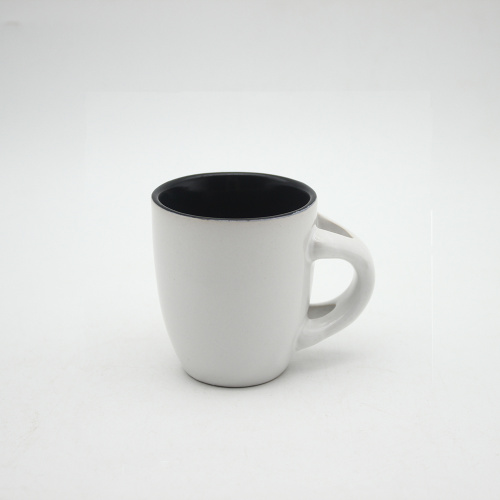 Nova chegada de caneca de café em cerâmica em cerâmica branca barata