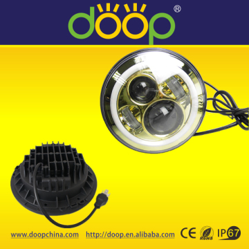wholesale high performance 7inch round h4 hi/lowled car headlight for jeep wrangler