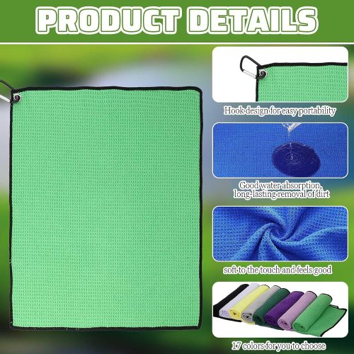 Personalized Magnetic Waffle Microfiber Golf Towel