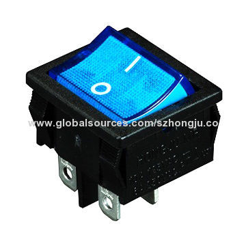 Rocker Switch with CE/UL/VDE/EK Certified, RoHS Directive-compliant by SGS