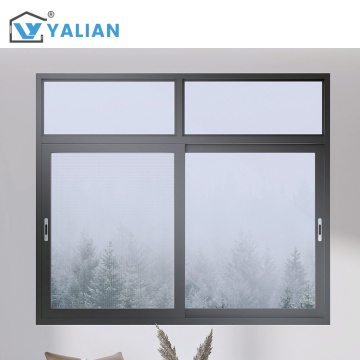 Slide Modern Design Aluminum Frame Glass Sliding Window