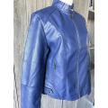 Veste en cuir longue femme