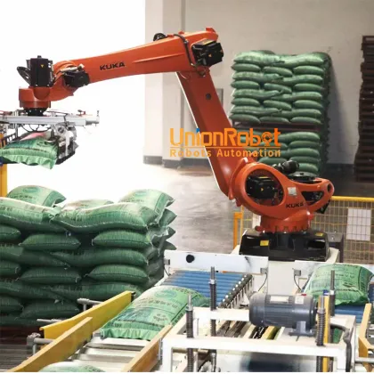 UnionTech Palletizing Robots with System Integration, Robotics, and Conveyor Systems