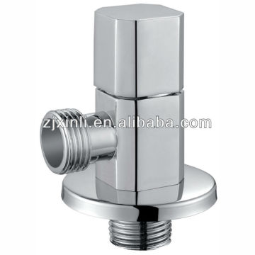 Zinc Alloy Angle Valve, Polish and Chrome Finish, M1/2"-M1/2"
