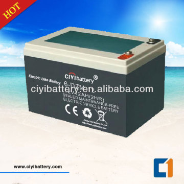 Kurşun asit pil e-bisiklet pil 6dzm12 pil 12V 12AH