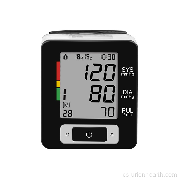 Přenosný stroj na monitor krevního tlaku zápěstí