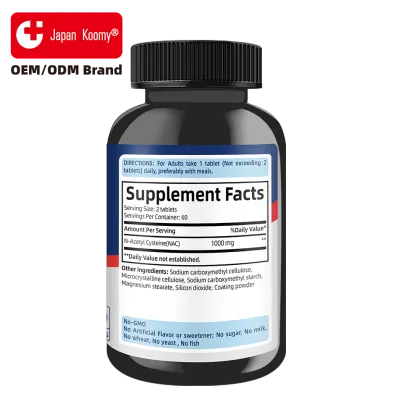 NAC Tablets Antioxidant Liver Respiratory Support