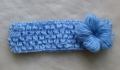 Neu kommen Sie Stirnband mit niedlichen wolle Blume 10 Farben Baby Stirnbänder gestrickt