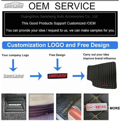 Universal Carving Design Leather Foot Mats for Car Floor Mats