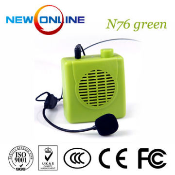 waistband amplifier speaker, microphone,audio amplifier, megaphone N76 Green