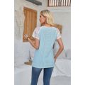Short Sleeve V-Neck Shirt Casual Women's