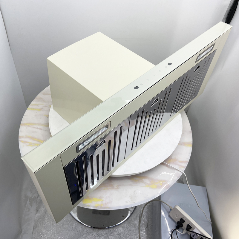 CE Certificate 900mm SS T Shape Kitchen Cooker Hood Big Suction Range Hood Wall Mounted Aluminium Filter Range Hood