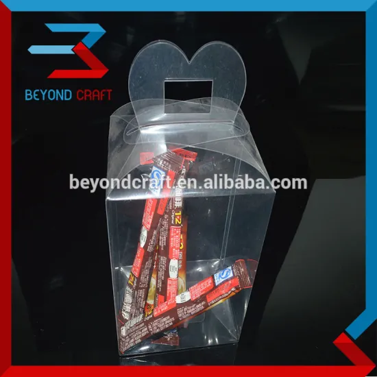foldable clear pvc plastic packaging box box candy box