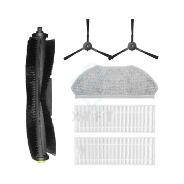 Accessoires de robot de balayage Qihoo 360: pinceau principal, pinceau à rouleaux de filtre, brosse à bord de chiffon pour les modèles S10, S100 MAX