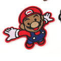 Logotipo do bordado de animação do Super Mario