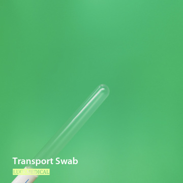 SwaB de transporte de madera con punta de algodón en tubo