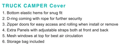 Tailored Truck Camper & RV Cover for Caravans and Motorhomes